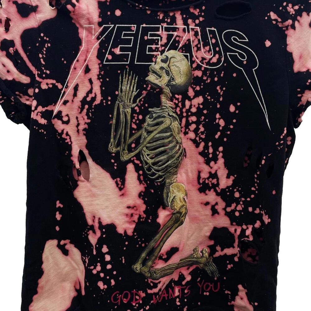 Yeezus Distressed Tie-dye 2013 Tour T-Shirt